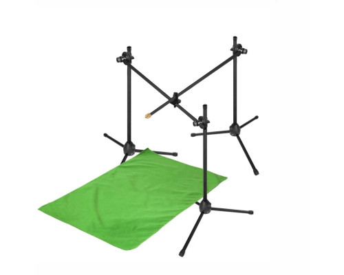 Напольный штатив с резьбой 1/4" для крепления фотоаппарата для предметной съемки сверху и фотофон 0.5х1 м