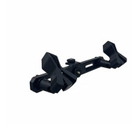 Планка с 2 держателями микрофона "прищепка" для стереозаписи с креплением на штатив