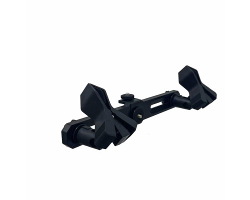 Планка с 2 держателями микрофона "прищепка" для стереозаписи с креплением на штатив