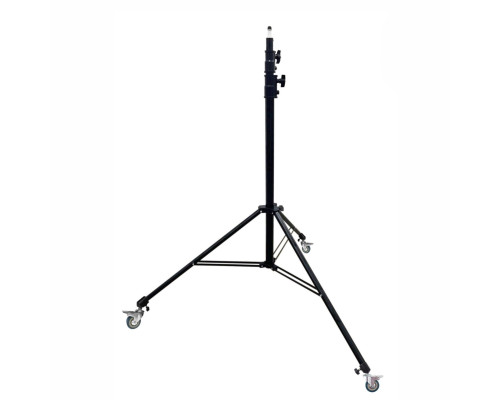 Мобильная усиленная стойка штатив HS-250K с пружинным амортизатором на колесах, высота до 250 см