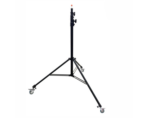 Мобильная усиленная стойка штатив MS-240K с пружинным амортизатором на колесах, высота до 240 см