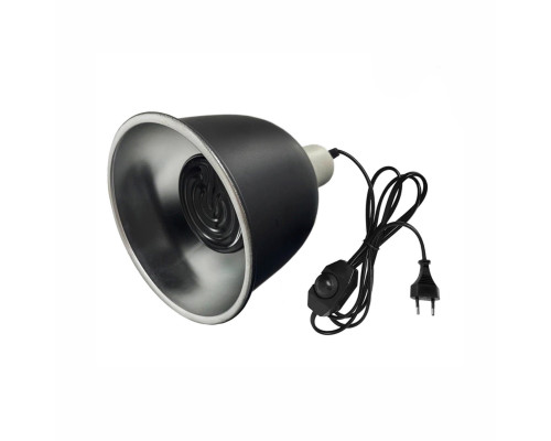 Светильник для террариума LST215D-75K, керамическая лампа греющая для рептилий с регулировкой яркости на проводе, 75W