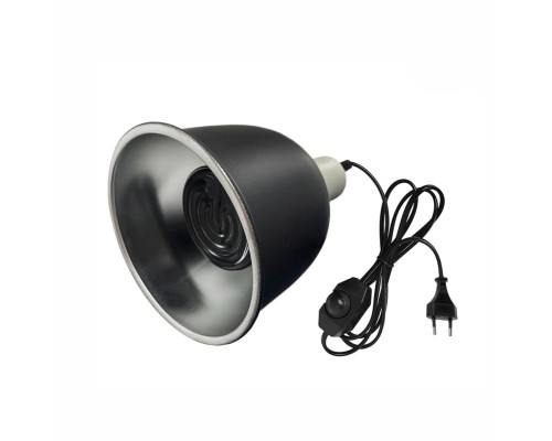 Светильник для террариума LST215D-50K, керамическая лампа греющая для рептилий с регулировкой яркости на проводе, 50W