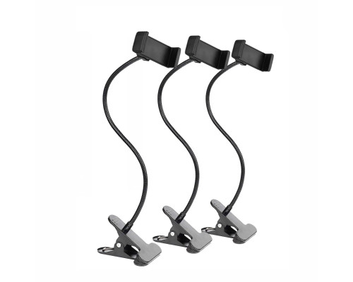 Гибкий держатель GDPP для телефона на прищепке, пластик, 3 шт