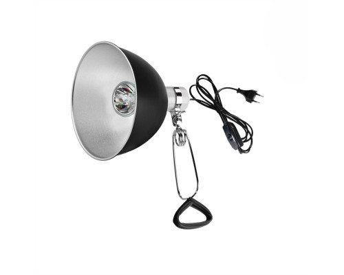 Светильник для террариума LST215-25-K с креплением, ультрафиолетовая лампа греющая для рептилий, 25W