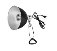 Светильник для террариума LST215-50-K с креплением, ультрафиолетовая лампа греющая для рептилий, 50W