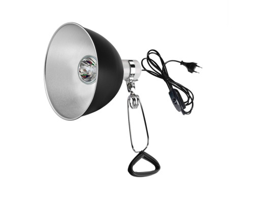 Светильник для террариума LST215-50-K с креплением, ультрафиолетовая лампа греющая для рептилий, 50W