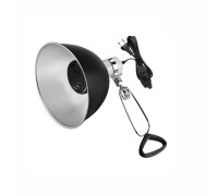 Светильник для террариума LST215D-50K-K с креплением, керамическая лампа греющая для рептилий с регулировкой мощности на проводе, 50W