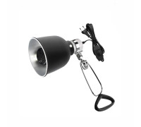 Светильник для террариума LST145D-75K-K с диммером и креплением, керамическая лампа греющая для рептилий, 75W