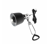 Светильник для террариума LST145D-50K-K с диммером и креплением, керамическая лампа греющая для рептилий, 50W