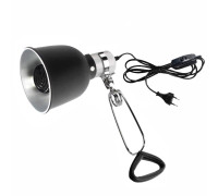 Светильник для террариума LST145-75K-K с креплением, керамическая лампа греющая для рептилий, 75W