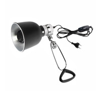 Светильник для террариума LST145-50K-K с креплением, керамическая лампа греющая для рептилий, 50W