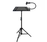 Напольная подставка PLS-38-GDM для ноутбука с гибким держателем ручного микрофона