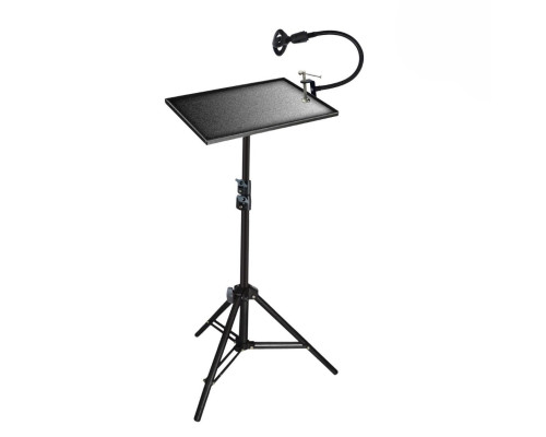 Напольная подставка PLS-14-GDM для ноутбука с гибким держателем ручного микрофона