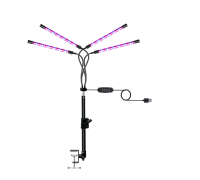 Настольная фитолампа FL4-S для растений и рассады на струбцине
