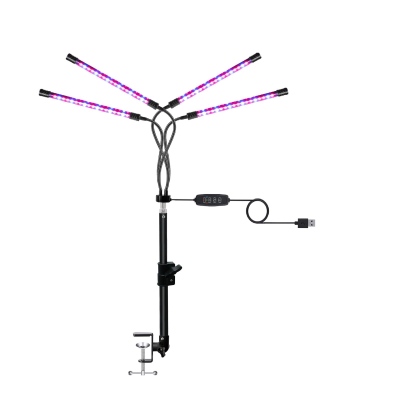 Настольная фитолампа FL4-S для растений и рассады на струбцине
