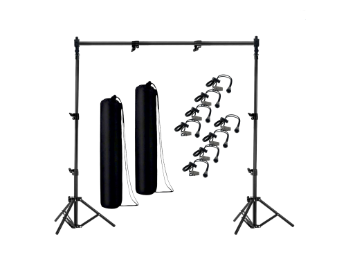 Каркас высота 2 м, ширина до 1.8 м с 8 боковыми зажимами для фотофона и 2 сумками для переноски