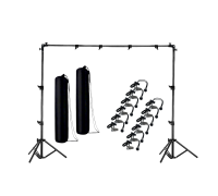 Переносной каркас 190х250 см для фотофона KF-250Z-M в комплекте с 12 боковыми зажимами и сумками для переноски