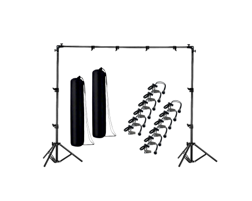 Переносной каркас 190х250 см для фотофона KF-250Z-M в комплекте с 12 боковыми зажимами и сумками для переноски