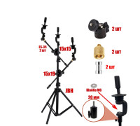 Напольный штатив JBH-35-MAN3 с 3 быстросъемными кронштейнами для учебной головы манекена