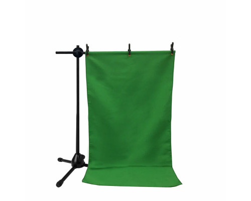 Стойка MLF с фоном хромакей тканевый, 0.5x1 м, и прищепками, 3 шт в комплекте