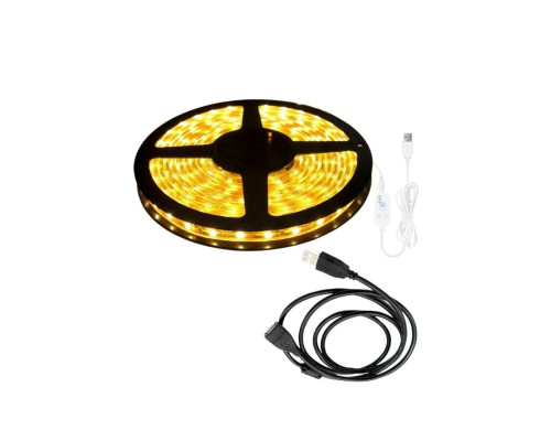 Светодиодная  самоклеящаяся лента BGY-1U с датчиком движения, 5 м, и удлинителем USB 2.0 длиной 1.5 м