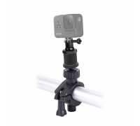 Крепление-зажим KG-V02 для GoPro на руль велосипеда с резьбой 1/4 с крепежом (винт и гайка)