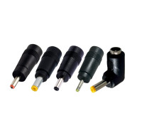 Комплект переходников DC: гнездо 5.5/2.5 мм (мама) - штекер 3.0/1.1мм, 3.5/1.35мм, 4.8/1.7мм, 2.5/0.7мм, 4.0/1.7 мм