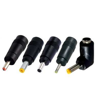 Комплект переходников DC: гнездо 5.5/2.5 мм (мама) - штекер 3.0/1.1мм, 3.5/1.35мм, 4.8/1.7мм, 2.5/0.7мм, 4.8/1.7 мм