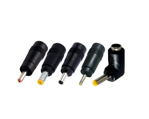Комплект переходников DC: гнездо 5.5/2.5 мм (мама) - штекер 3.0/1.1мм, 3.5/1.35мм, 4.8/1.7мм, 2.5/0.7мм, 4.0/1.7 мм