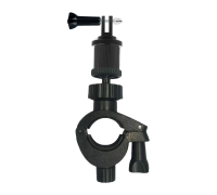 Крепление-зажим KG-PV01 для GoPro на руль велосипеда с пластиковым адаптером и стяжным болтом с гайкой 