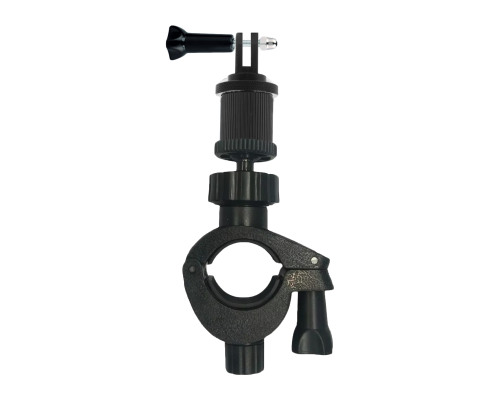 Крепление-зажим KG-PV01 для GoPro на руль велосипеда с пластиковым адаптером и стяжным болтом с гайкой 