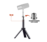 Настольная тренога для микрофона TR-P38 с телескопическим удлинителем с резьбой 3/8"(M) 