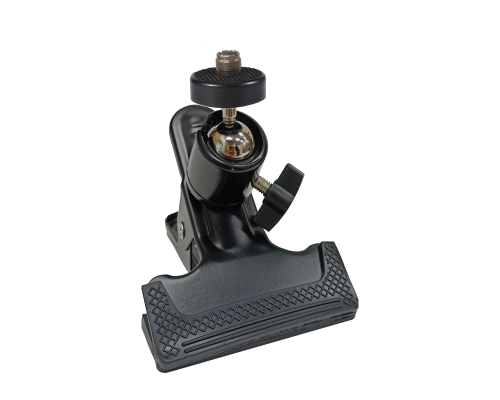 Прищепка-держатель для микрофона PR-S58M с шарниром и переходником с внешней резьбой 5/8