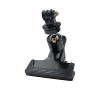 Прищепка держатель FC-K3 с шарнирным креплением и переходником с гайкой для камеры GoPro