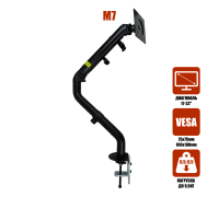 Настольный кронштейн M7 с газлифтом для монитора до 32", черный