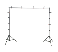 Каркас для фотофона JBH-GP2P, с планкой из 3 секций, шириной до 2 метров с прищепками в комплекте 