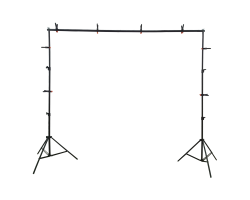 Каркас для фотофона JBH-GP2P, с планкой из 3 секций, шириной до 2 метров с прищепками в комплекте 