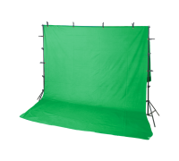 Каркас JBH-GP2PF с фоном хромакеем 2х3 м на планке из 3 секций, шириной до 2 метров, с прищепками