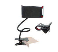 Гибкий держатель для телефона или планшета GD2 с 2 зажимами до 18 см с металлической прищепкой