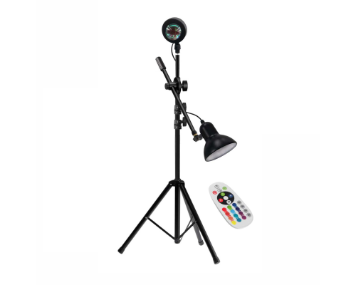 Напольный светильник JBAB-15Z-RGB с абажуром и светодиодной лампой-проектором