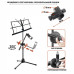 Подставка для нот PML-01-DTP складной пюпитр на стойке с двухсторонним держателем для телефона или планшета