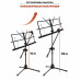 Подставка для нот PML-01-DВ складной пюпитр на стойке с держателем для микрофона "бочонок" на наклонном журавле