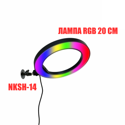 Настенный RGB светильник KL20-NKSH-14 диаметром 20 см на шарнирном креплении