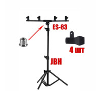 Рекламная стойка JBH-63TP для баннера с 4 зажимами