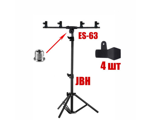 Рекламная стойка JBH-63TP для баннера с 4 зажимами