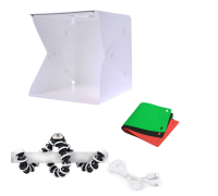 Комплект FS-FBFLEX25: складной фотобокс с LED-подсветкой и гибкий усиленный штатив для телефона и камеры