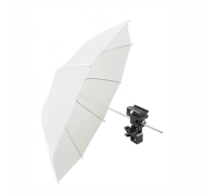 Комплект для съемки UWD-81: зонт просветный диаметром 81 см и держатель для вспышки и зонта, зажим тип E с холодным башмаком