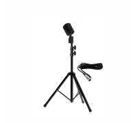 Микрофон винтажный черный, кабель 2.5 м XLR (female) – mini-jack 3.5 mm (male), на напольной стойке JBH