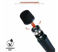 Динамический микрофон RVM, кабель 2 м XLR-Jack 3.5, с держателем «бочонок» на пантографе KGS с усиленной струбциной